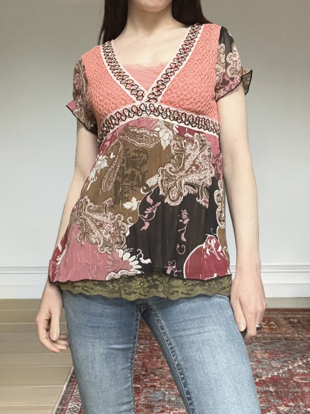 Y2K fairycore babydoll top